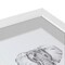 ArtToFrames Collage Photo Picture Frame with 3 - 3.5x5 inch Openings, Framed in White with Over 62 Mat Color Options and Regular Glass (CSM-3966-29)